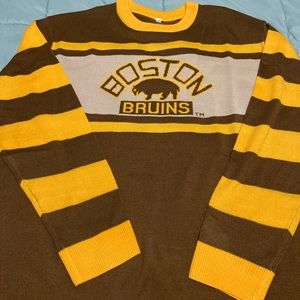 Light weight sweater.  Brand new, never worn.  Great if you love hockey!